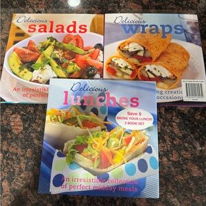 Delicious Salads, Wraps, and Lunches Cookbook Trio